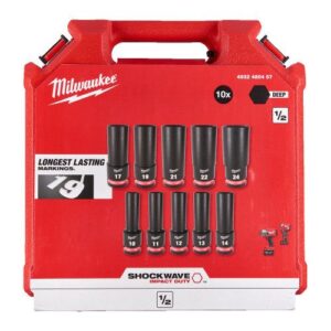 SHOCKWAVE IMPACT DUTY ディープインパクトソケット 1/2インチ（12.7mm）角 10PCS セット