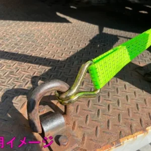 ラチェットバックル式 ラッシングベルト J型フック 2個セット