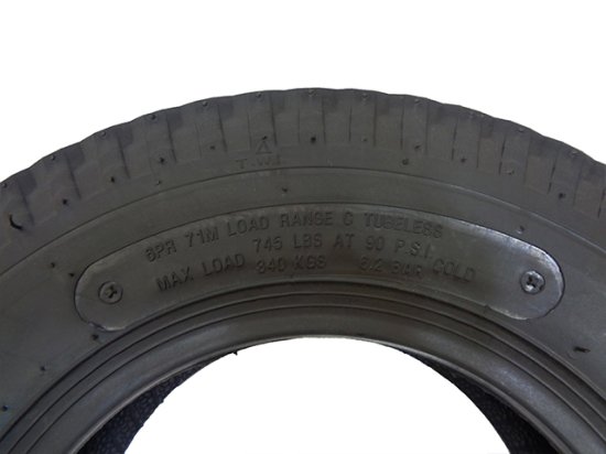 ドーリー用 スペアタイヤ 新品 4.80 x 8インチ Road Lange C チューブレス