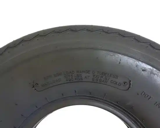ドーリー用 スペアタイヤ 新品 5.70 x 8インチ Road Lange D チューブレス